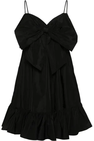 Twin-Set Bow-detail taffeta mini dress