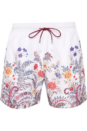 Etro Floral-print swim shorts