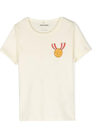 Mini Rodini Medals-print cotton T-shirt