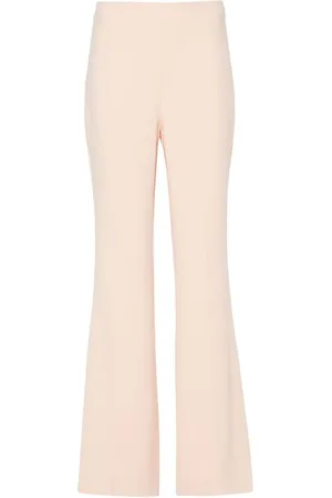Twin-Set Logo-plaque cady flared trousers