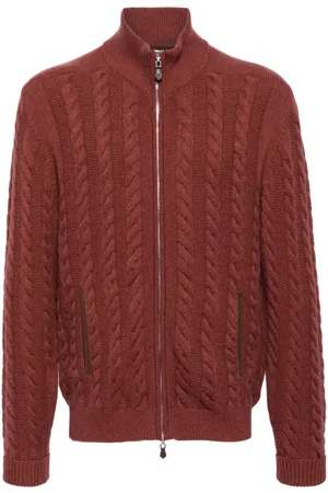N.PEAL Richmond cable-knit cardigan