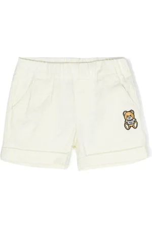 Moschino Teddy Bear striped cotton shorts