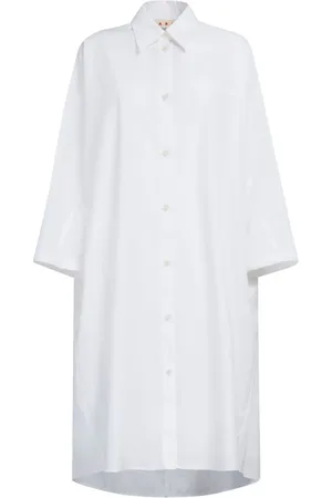 Marni Long-sleeved cotton shirtdress