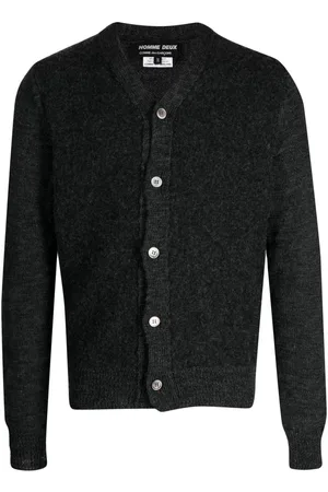 Comme des Garçons V-neck button-up wool cardigan
