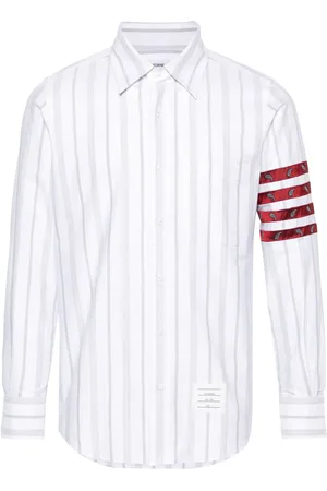 Thom Browne 4-Bar striped shirt