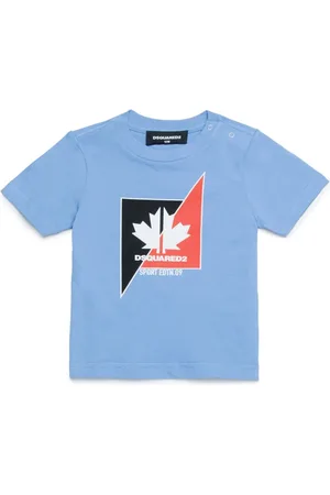 Dsquared2 Maple leaf-print cotton T-shirt