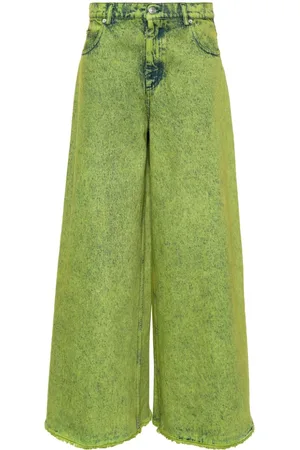 Marni Garment-dyed wide-leg jeans
