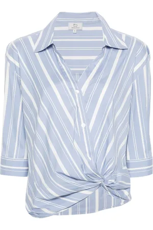 Woolrich Twist-detail striped shirt
