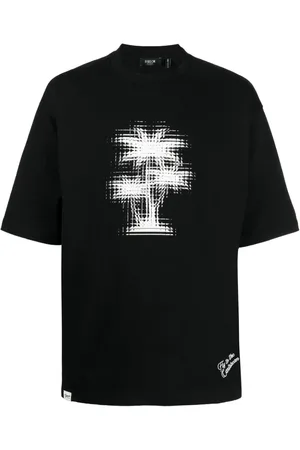 FIVE CM Palm tree-print cotton T-shirt