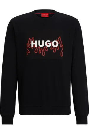 HUGO BOSS Logo-print cotton sweatshirt