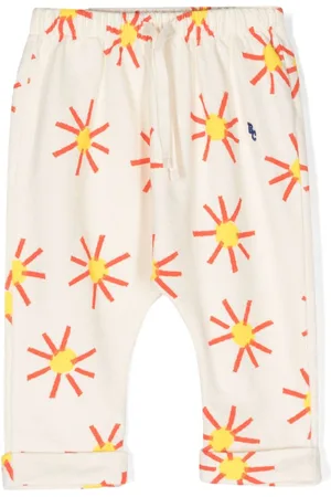 Bobo Choses Sun-print organic cotton trousers