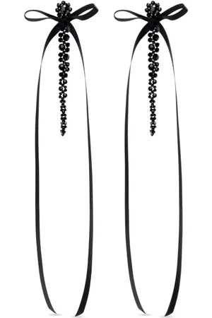 Simone Rocha Bow Ribbon drop earrings