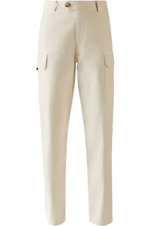 Hogan High-waist cotton cargo trousers