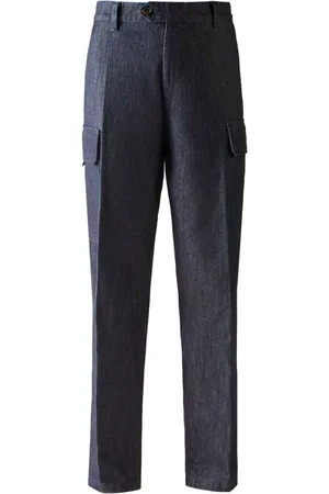 Hogan Cargo-pocket denim trousers