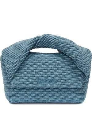 J.W.Anderson Medium Twister raffia top-handle bag