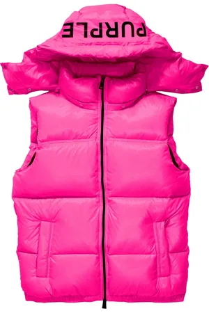 Purple Brand Logo-print puffer vest