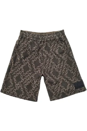 Purple Brand P419 chain-print cotton shorts