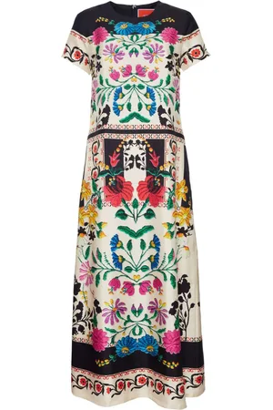 La DoubleJ Swing floral-print maxi dress