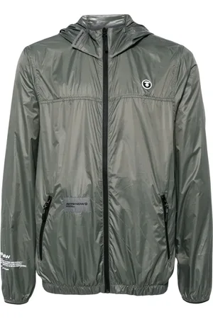 A Bathing Ape Logo-appliqué hooded jacket