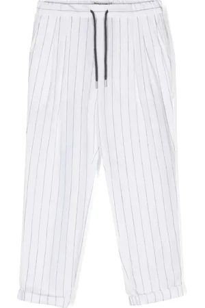 Brunello Cucinelli Pinstriped straight-leg trousers