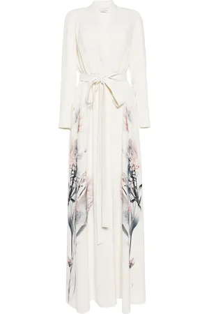 Saiid Kobeisy Floral-print kaftan dress