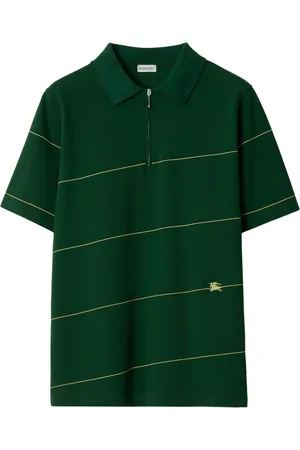 Burberry Striped cotton polo shirt