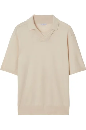 Burberry V-neck wool polo shirt