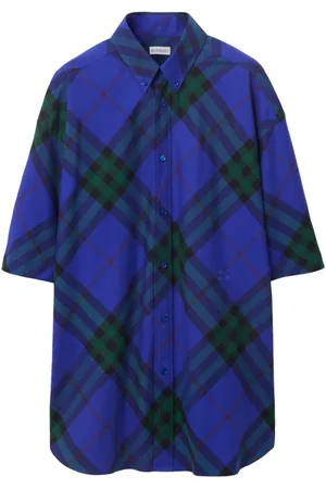 Burberry Check-pattern cotton shirt