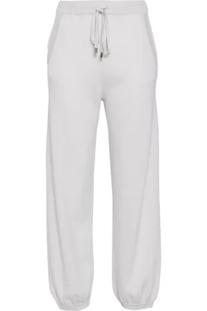 N.PEAL Drawstring cashmere track pants