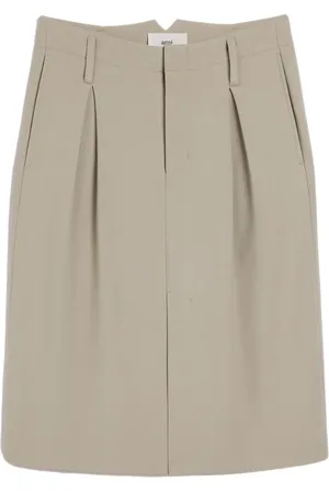 Ami Pleated tailored skirt