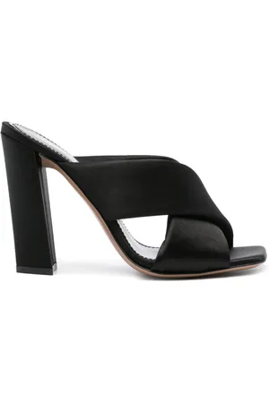 PARIS TEXAS 110mm satin mules