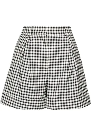 Moschino Gingham-check tailored shorts