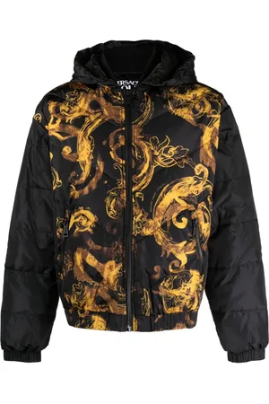 VERSACE Watercolour Couture printed puffer jacket