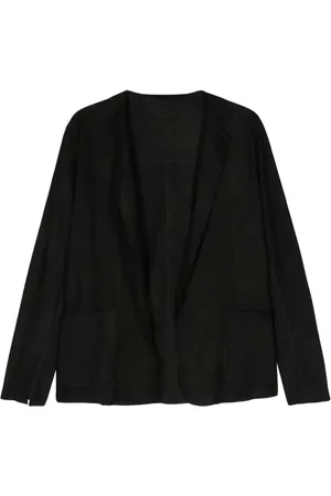 SALVATORE SANTORO Open-front suede blazer