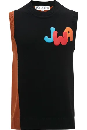 J.W.Anderson Logo-print knitted tank top