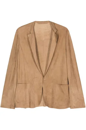 SALVATORE SANTORO Open-front suede blazer