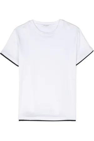 Paolo Pecora Contrasting-trim cotton T-shirt