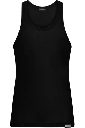 Dsquared2 Logo-plaque cotton-blend top