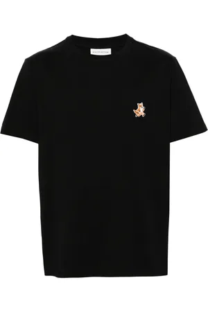 Maison Kitsuné Fox-patch cotton T-shirt
