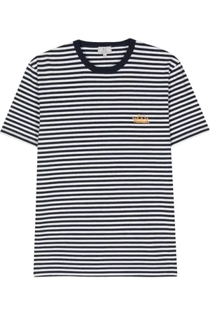 Woolrich Logo-print striped T-shirt