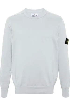 Stone Island Compass-badge cotton jumper