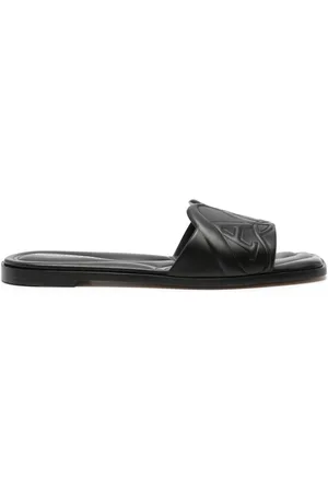 Alexander McQueen Logo-embossed leather sandals