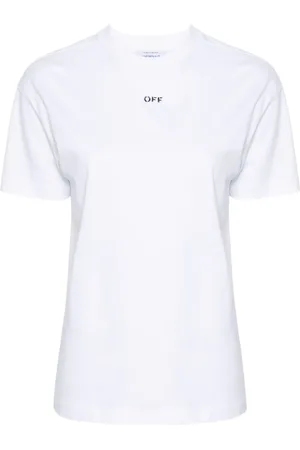 OFF-WHITE Diag-stripe cotton T-shirt