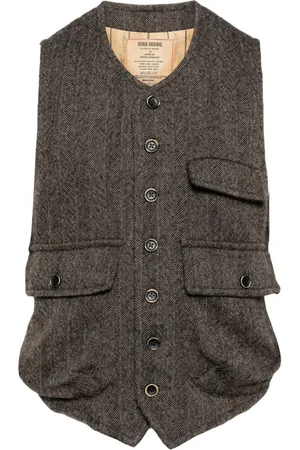 UMA WANG V-neck wool waistcoat