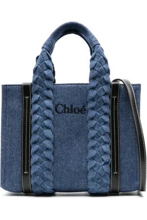 Chloé Small Woody denim tote bag