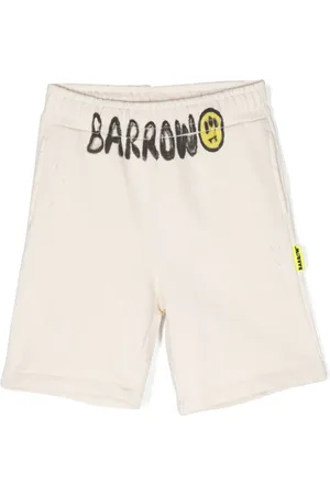BARROW Logo-print cotton shorts