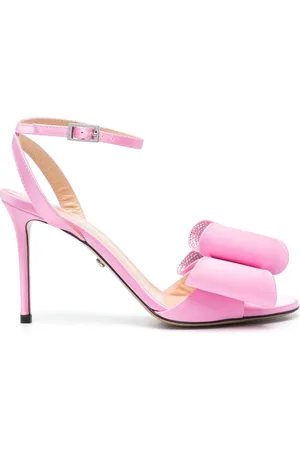 Mach & Mach 95mm bow-satin sandals
