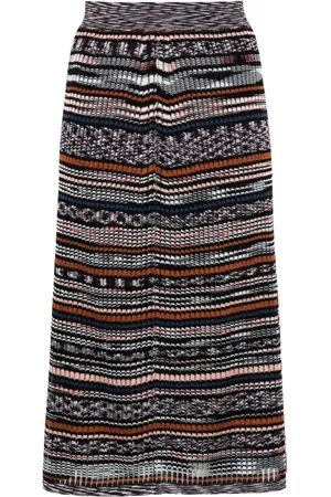 Missoni Striped intarsia-knit skirt