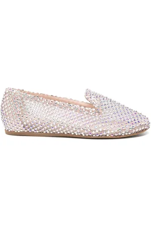 LE SILLA Gilda crystal-embellished slippers