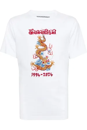 Maharishi Descending Dragon organic-cotton T-shirt